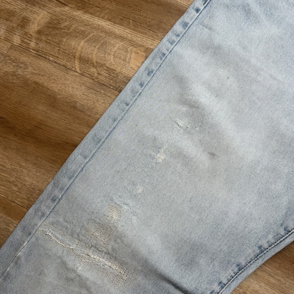 Vintage Diesel Kulter Jeans Men 31x32 Blue Straight Leg Light Wash Y2K (Tag 33) - Picture 6 of 16